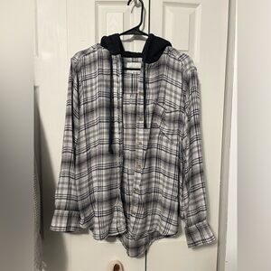 Women’s American Eagle Hooded Flannel